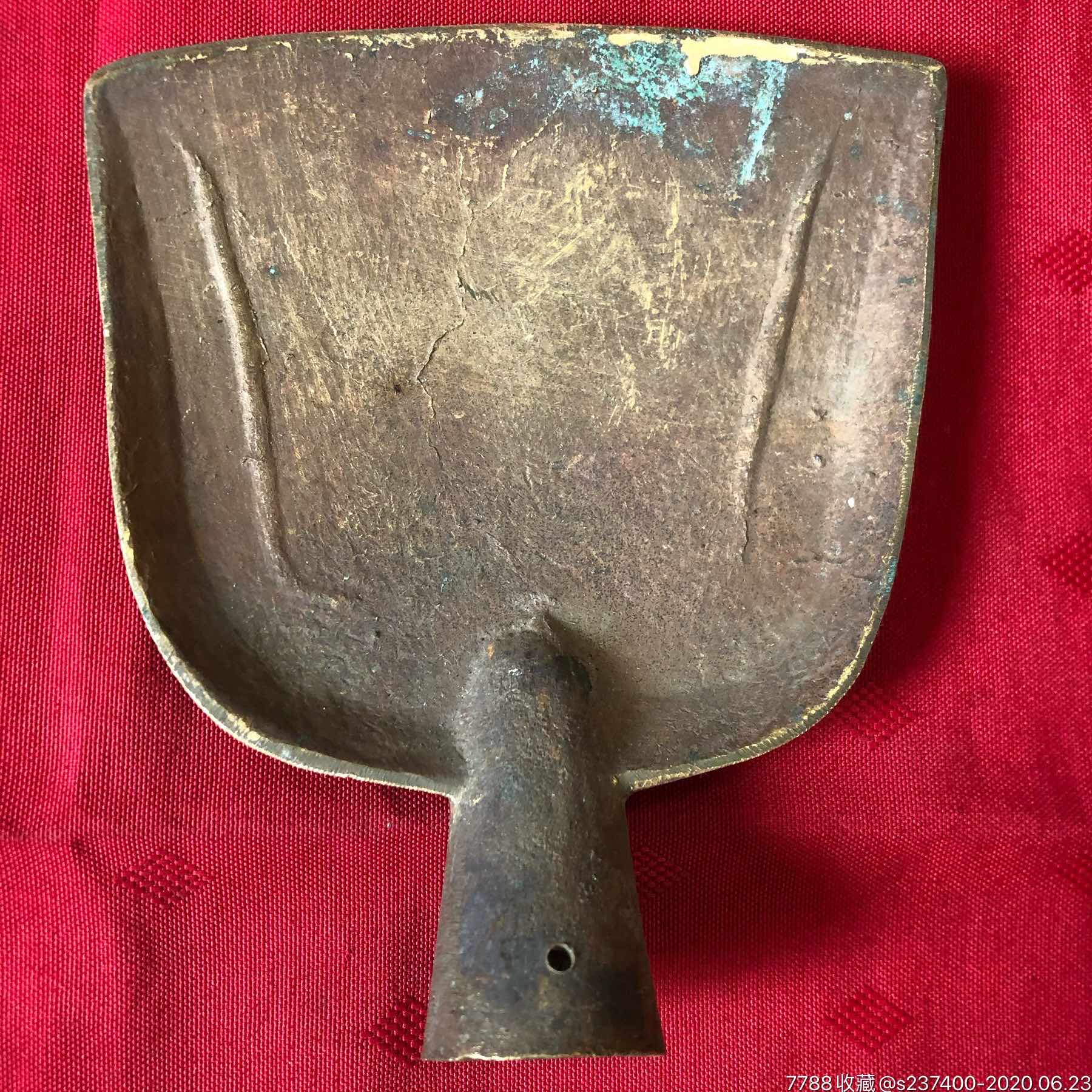 老铜铲民俗老物件炒菜用的黄铜锅铲品好怀旧日用保真