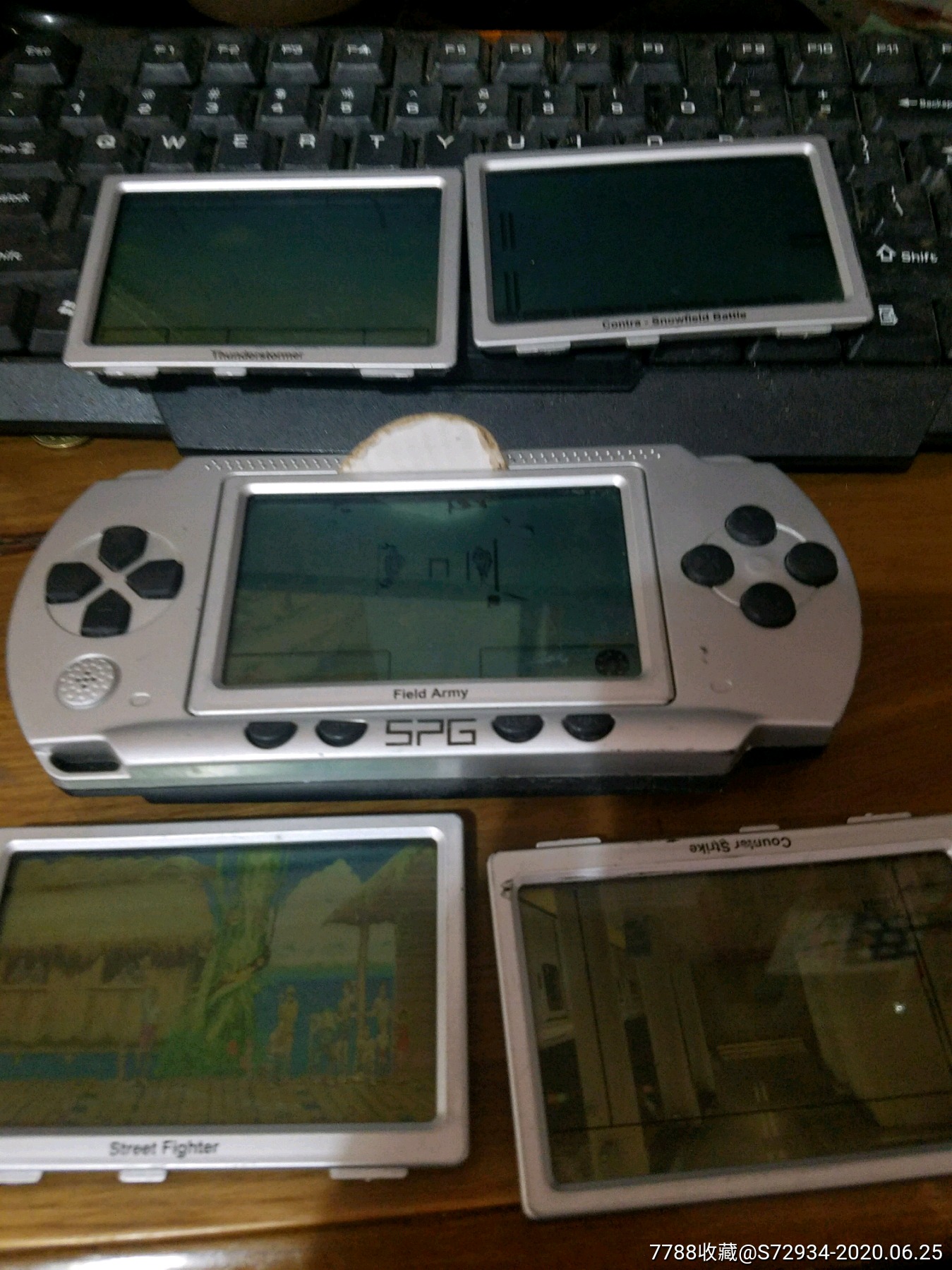 早期游戏机(5盘游戏卡带)_psp/游戏机_图片价格_收藏价值_7788铜锁