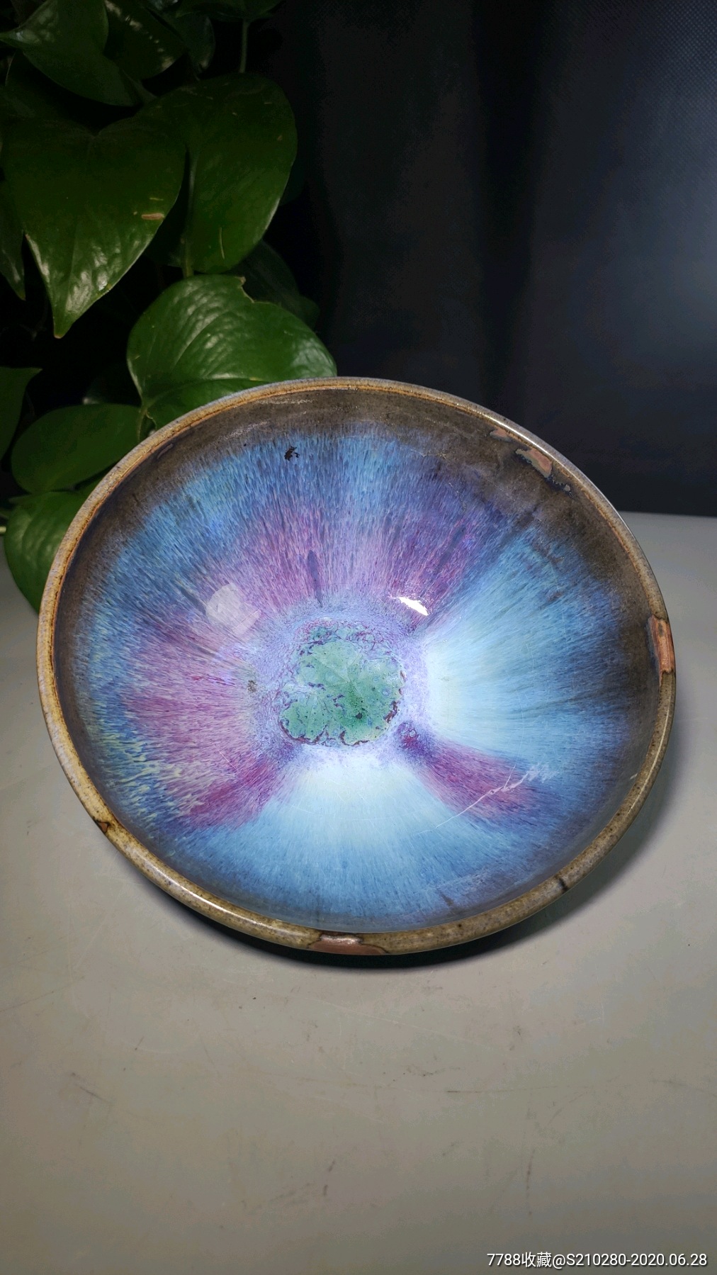 窑变钧瓷碗_花釉/窑变瓷_晋都文玩阁【7788收藏__收藏热线】