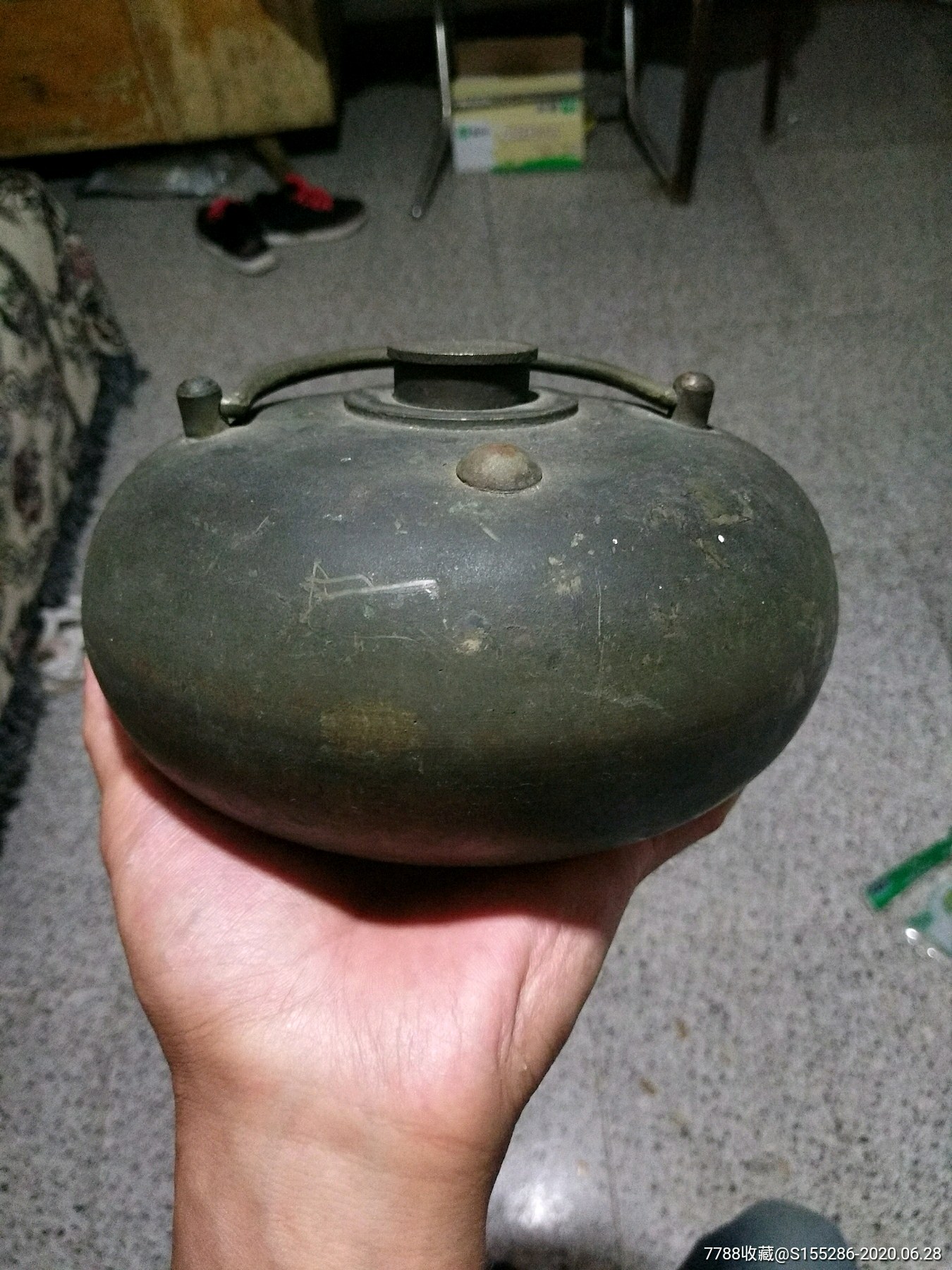 清代铜炉,古代暖手用的