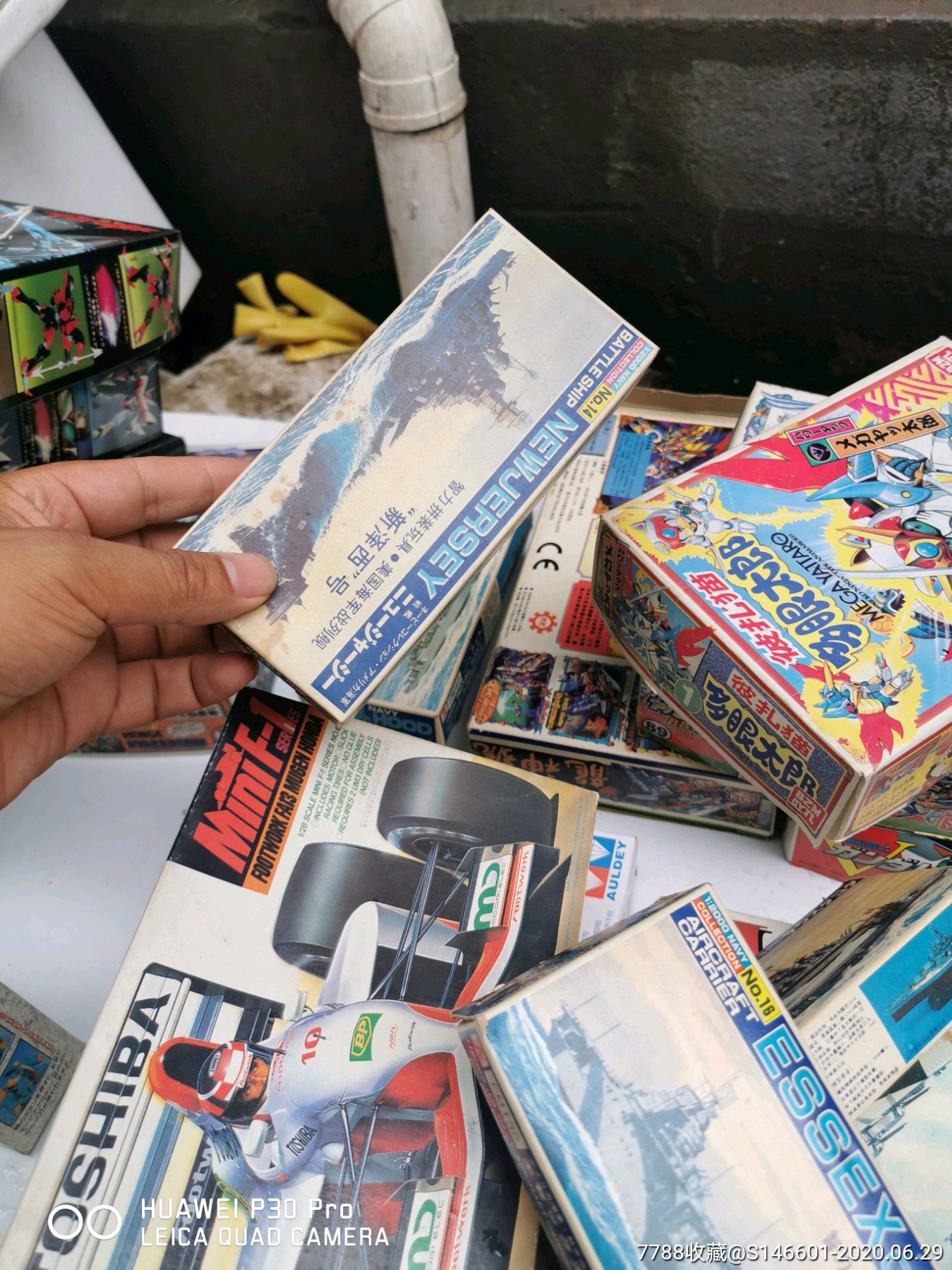 二十几盒90年代拼装玩具(东西都不缺)