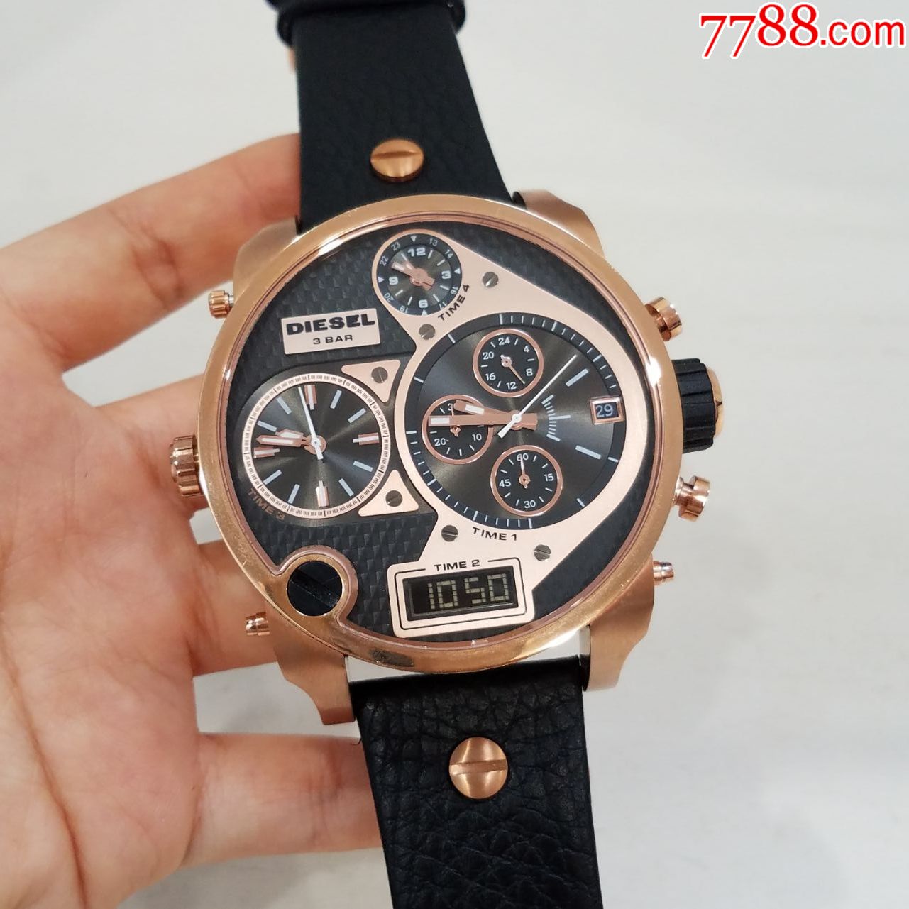硬核!】【全新,美品】【多机芯,超大56表径】diesel迪赛电子男表