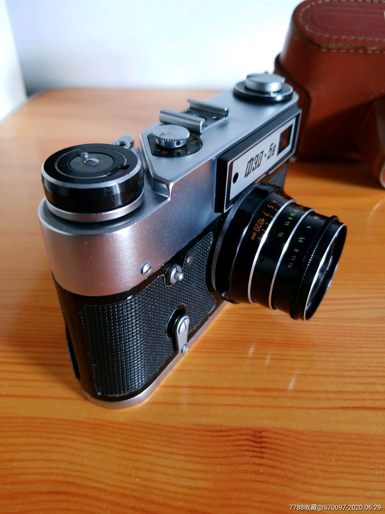 少见前苏联老相机,胶片胶卷老古董老照片拍照相机,带皮套,非单反