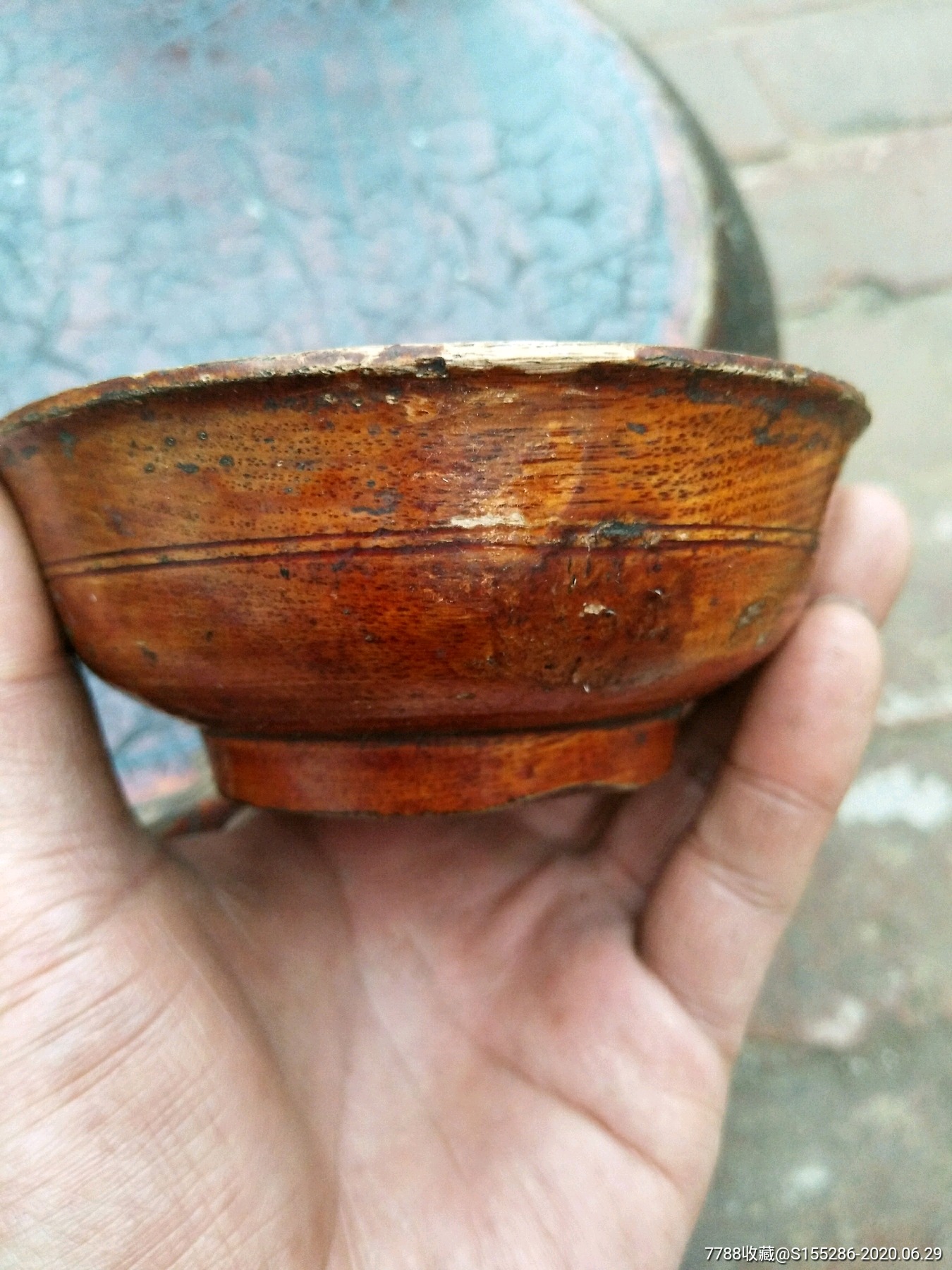 清代木头碗,品相如图,包老包真