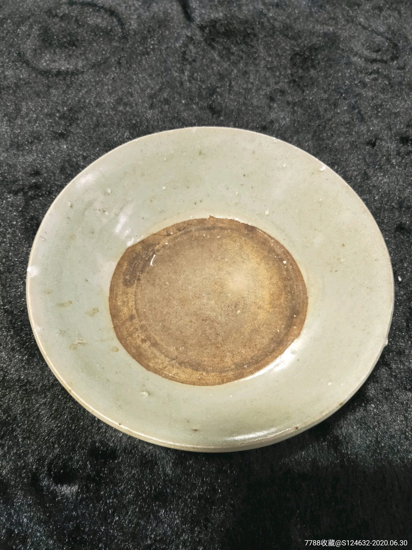 古代青釉老碗一个