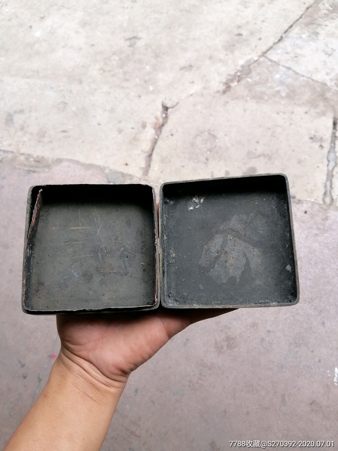 民国范父铜墨盒