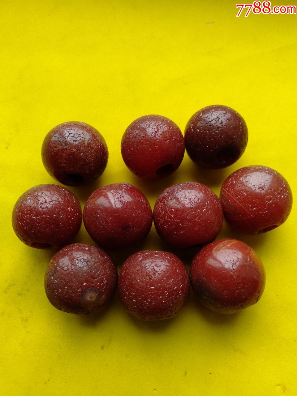 10个26毫米老玛瑙大珠,包邮.