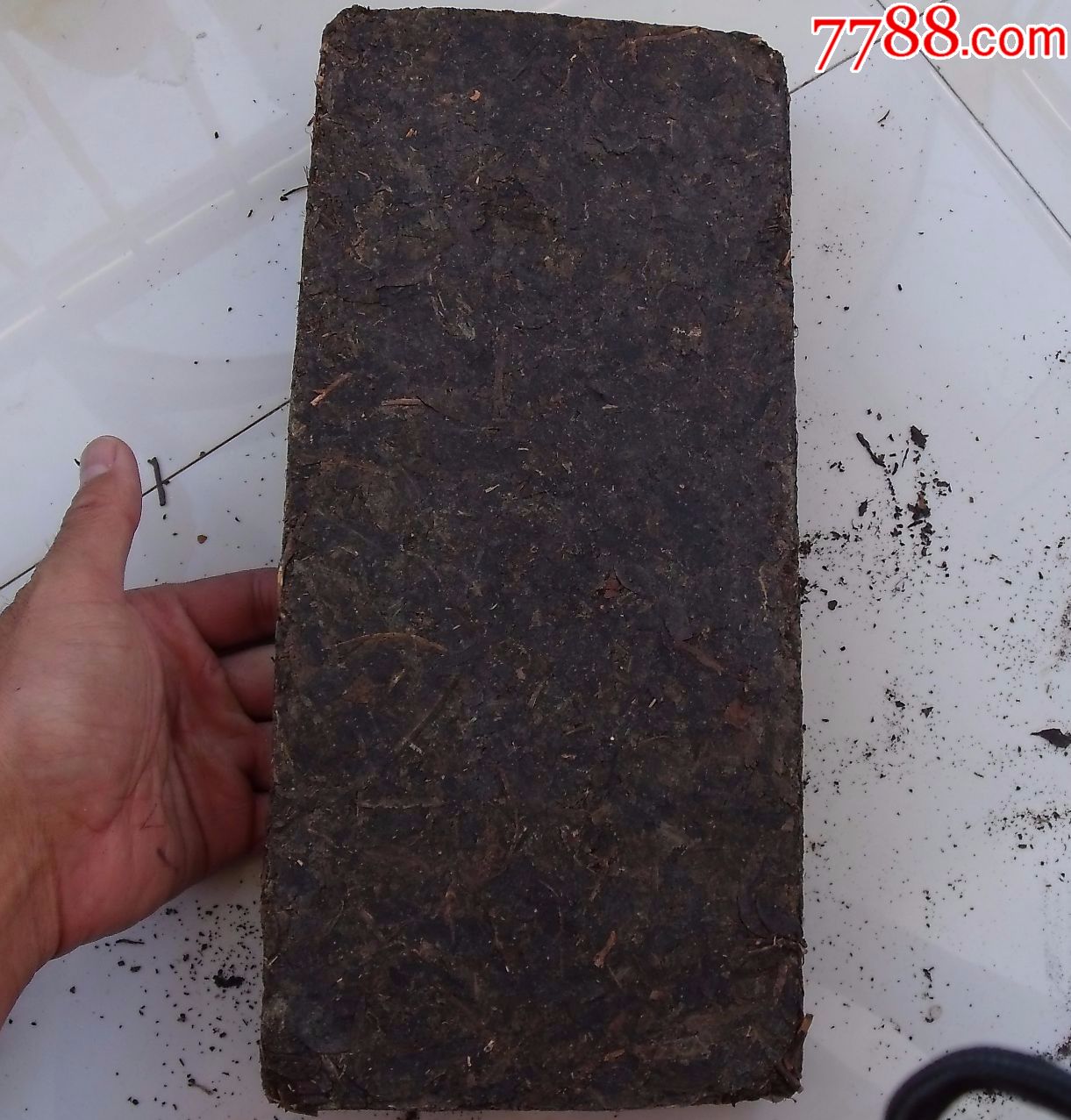 90年代老川字青砖茶一块(2千克强,赵李桥,老模字老斤数,年久醇香!