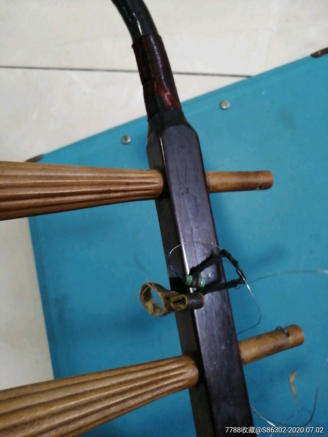 老红木二胡杆子,两根合售,二胡/胡琴,胡琴配件,五十年代(20世纪),其他