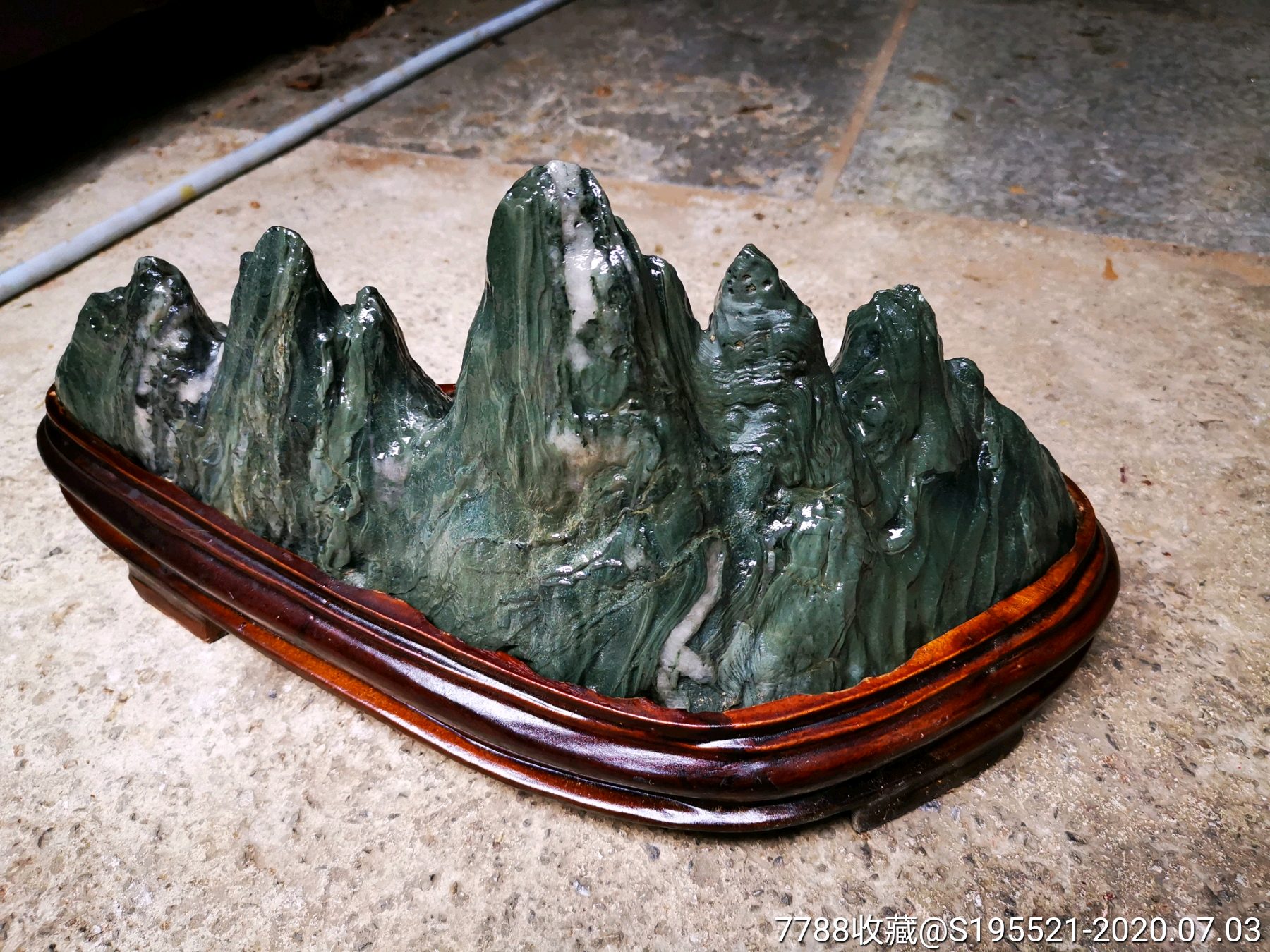 贵州青石摆件大别山