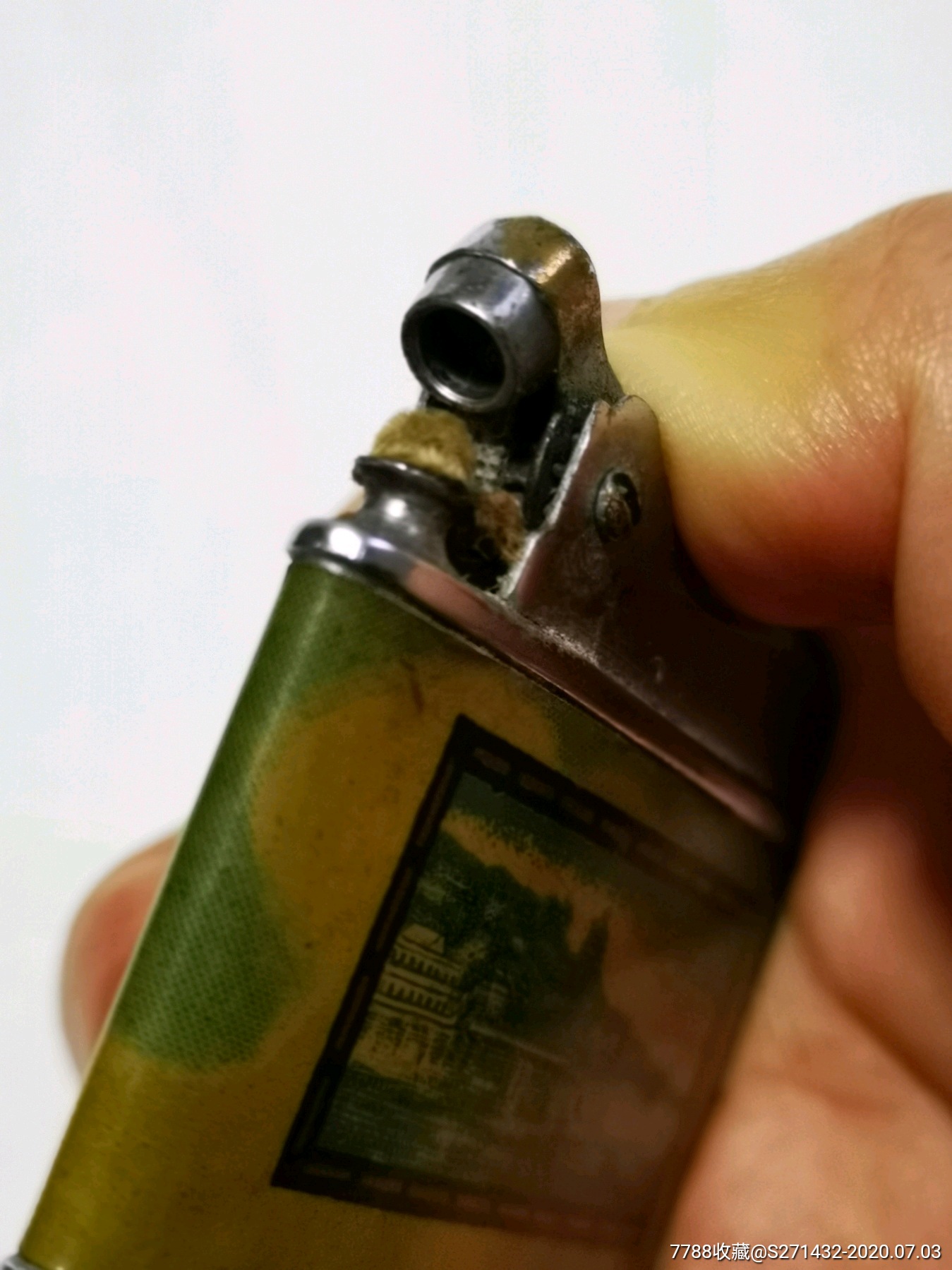 罕见!50年代上海打火机厂出品——燃煤油打火机,可用!