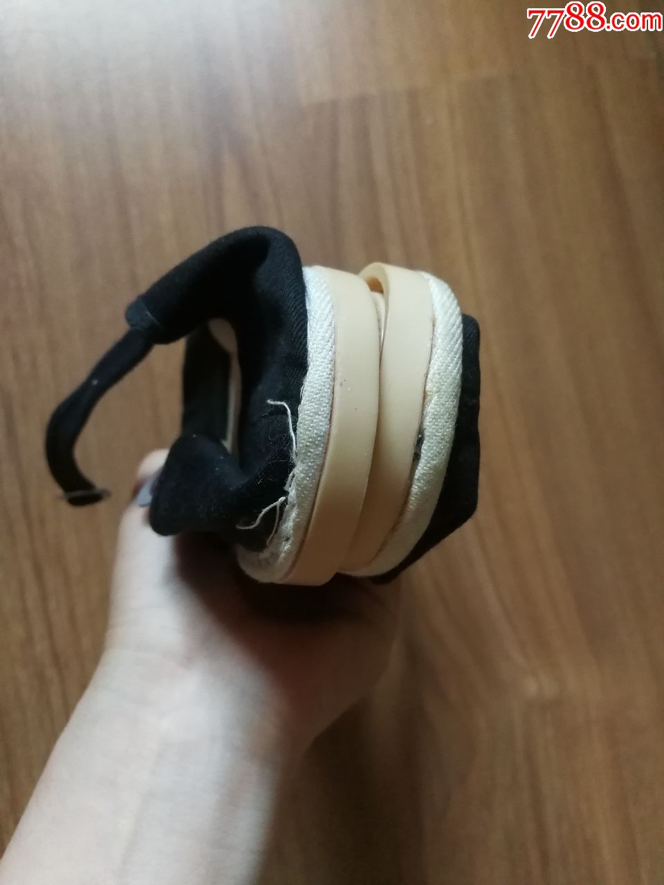 全新一带白塑料底布鞋