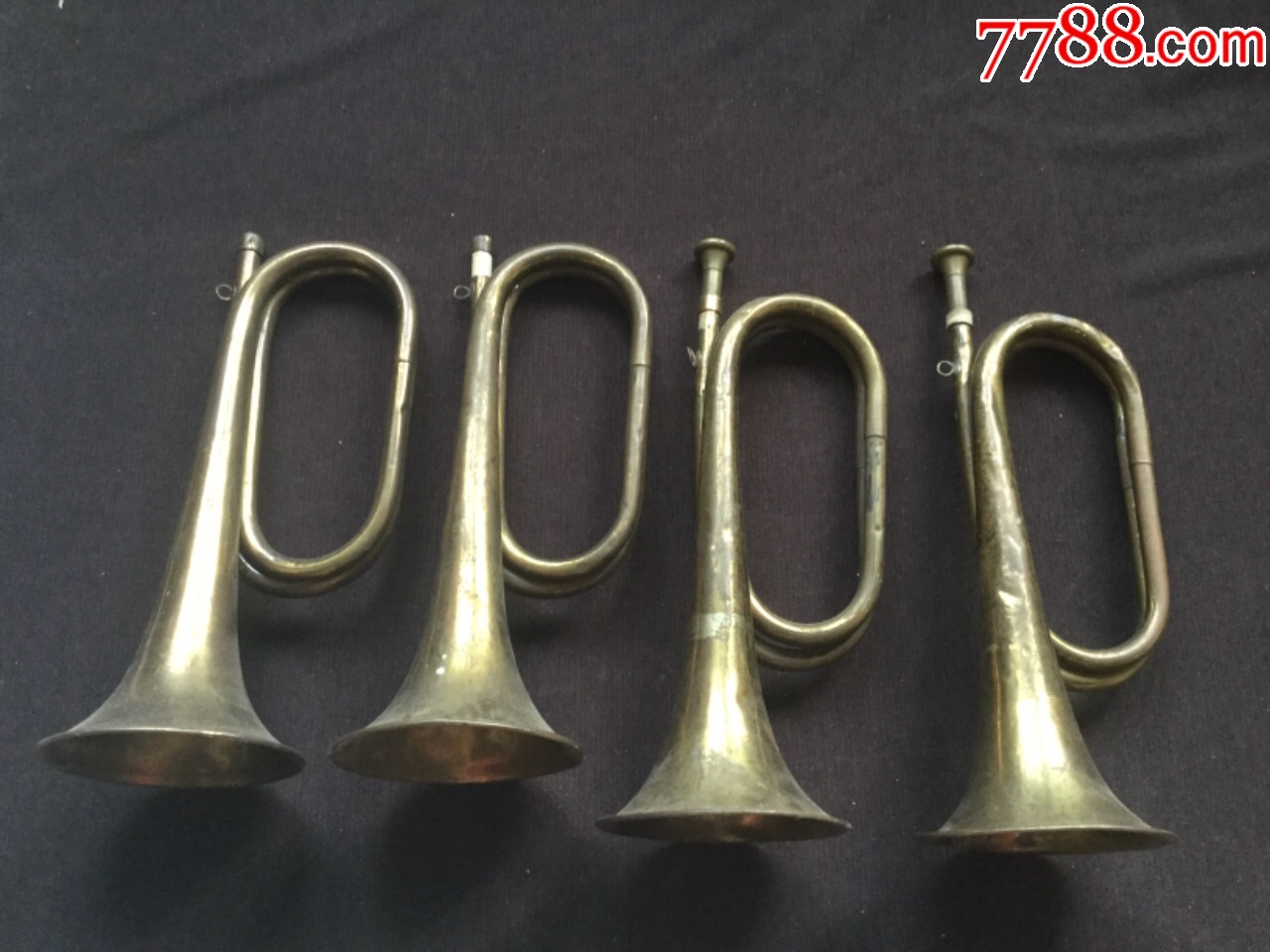 铜冲锋号小号4个合售