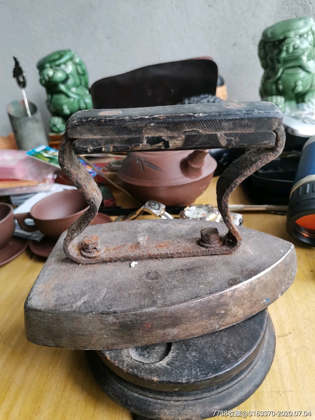 民国纯铜老熨斗