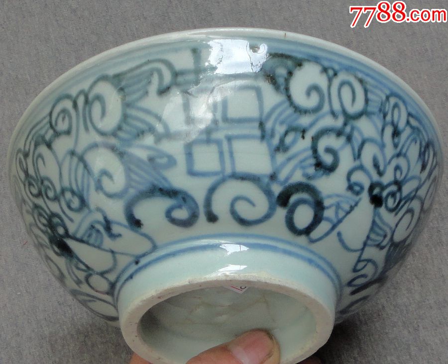清代青花大碗