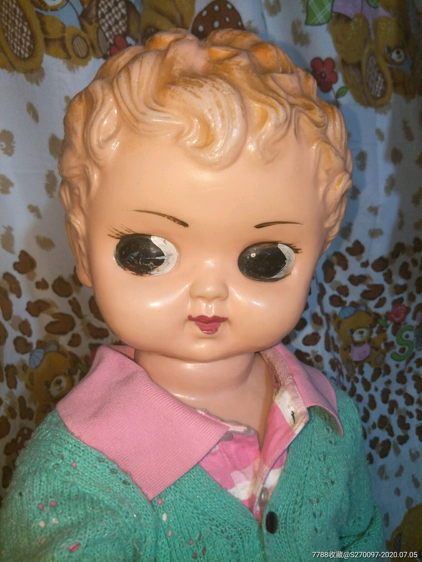 漂亮可爱的老塑料娃娃怀旧娃娃老玩具塑料娃娃