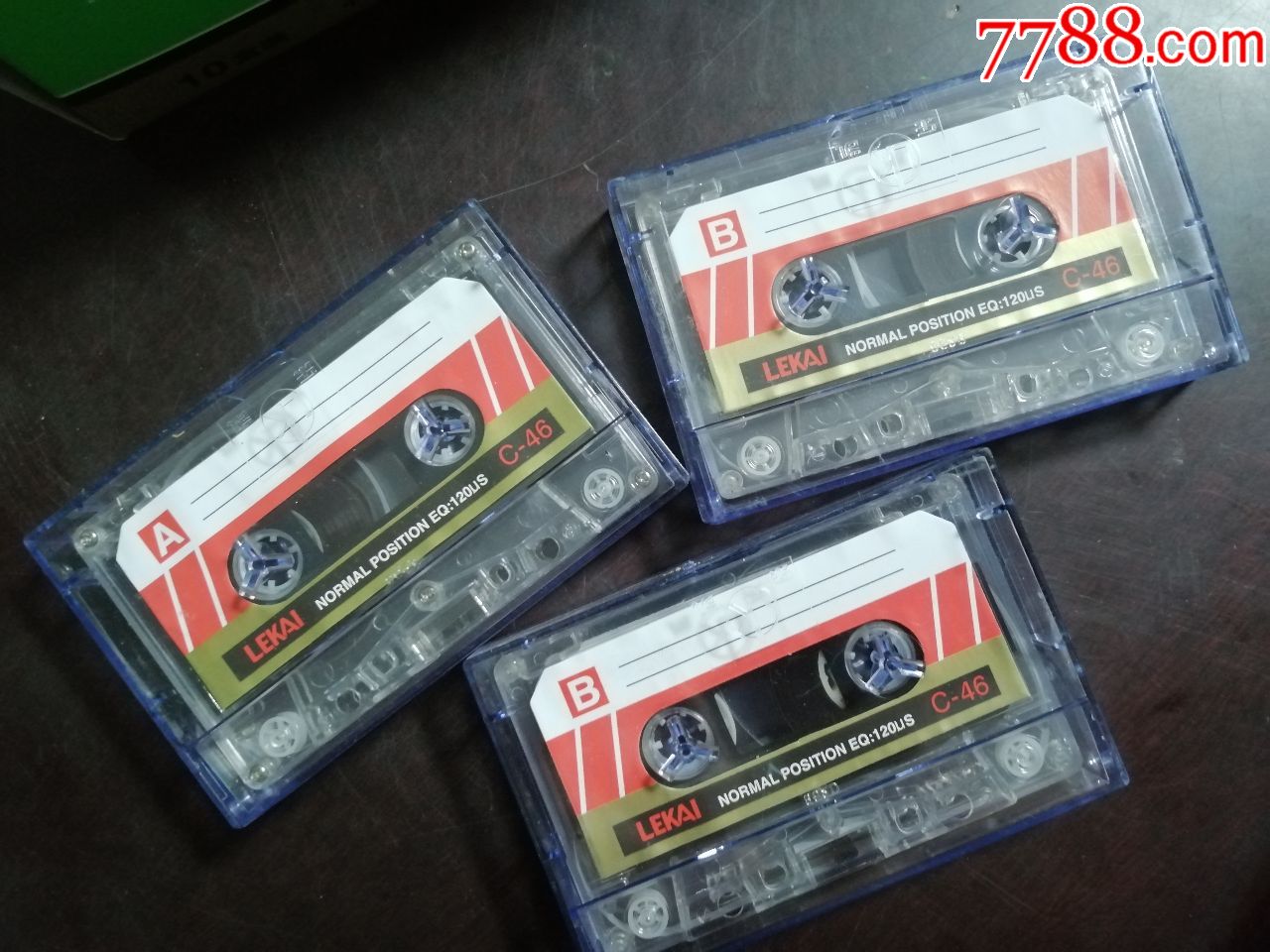 中国乐凯原盒盒式录音磁带,空白带一盒10盘全