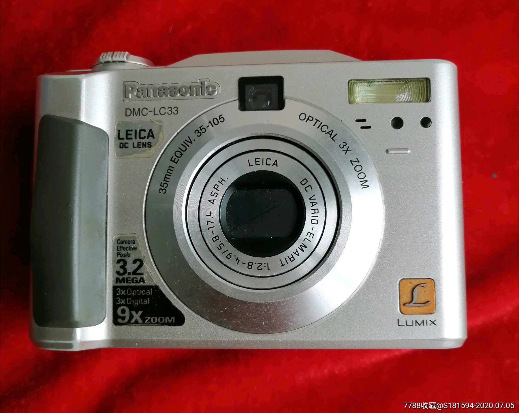 老旧收藏价值的日本名牌松下dmc--lc33型数码相机