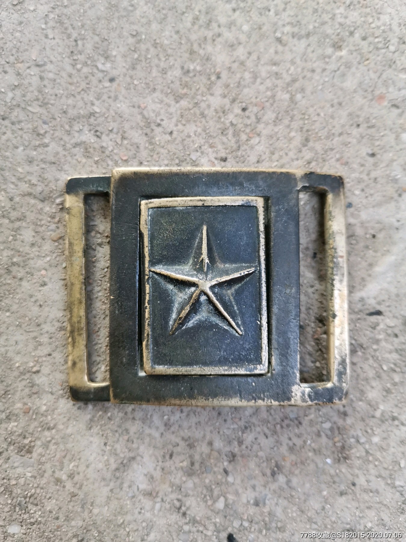 铜五角星皮带扣