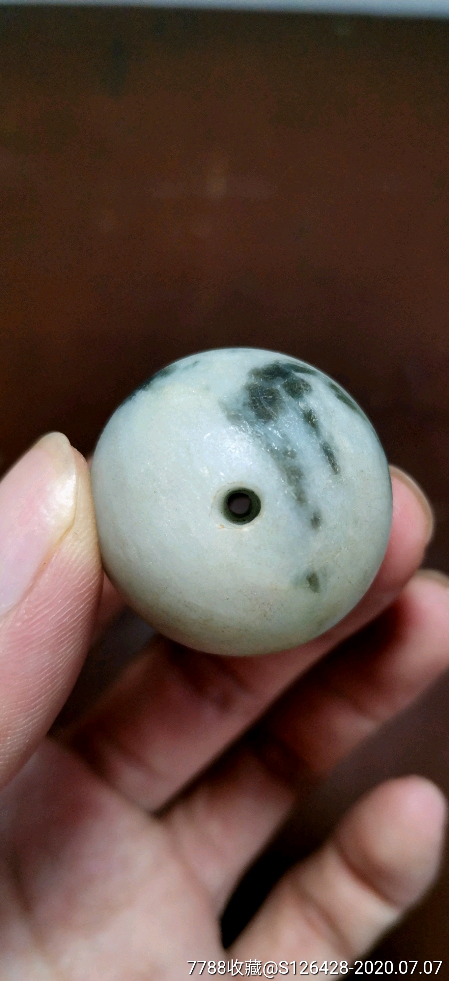 老翡翠帽珠
