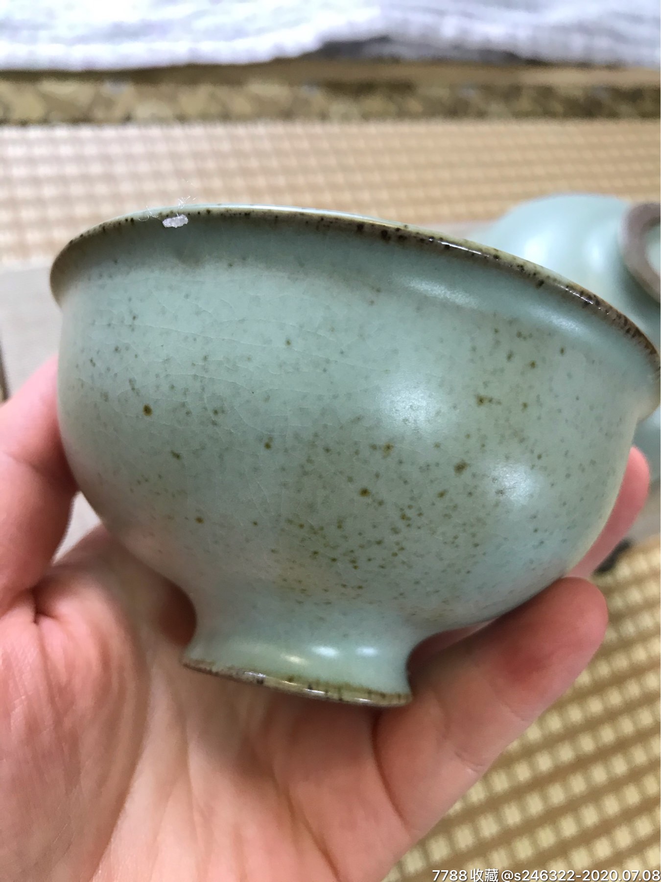 【玛瑙釉】礼盒装紫砂胚体玛瑙入釉仿古压手杯主人杯一对