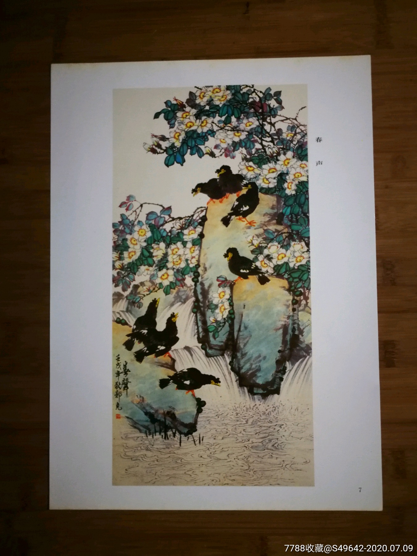 怀旧名家中国画:《春声》郭克绘【1988年西南大学版8开】!