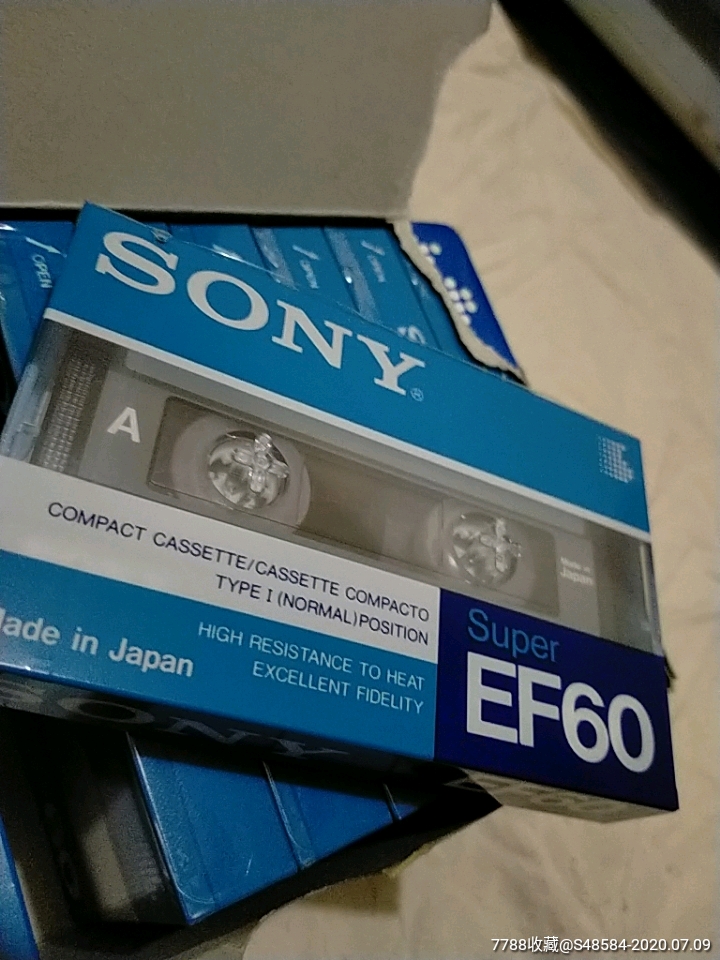 索尼ef60.空白磁带一盒十盘(全新未开封)