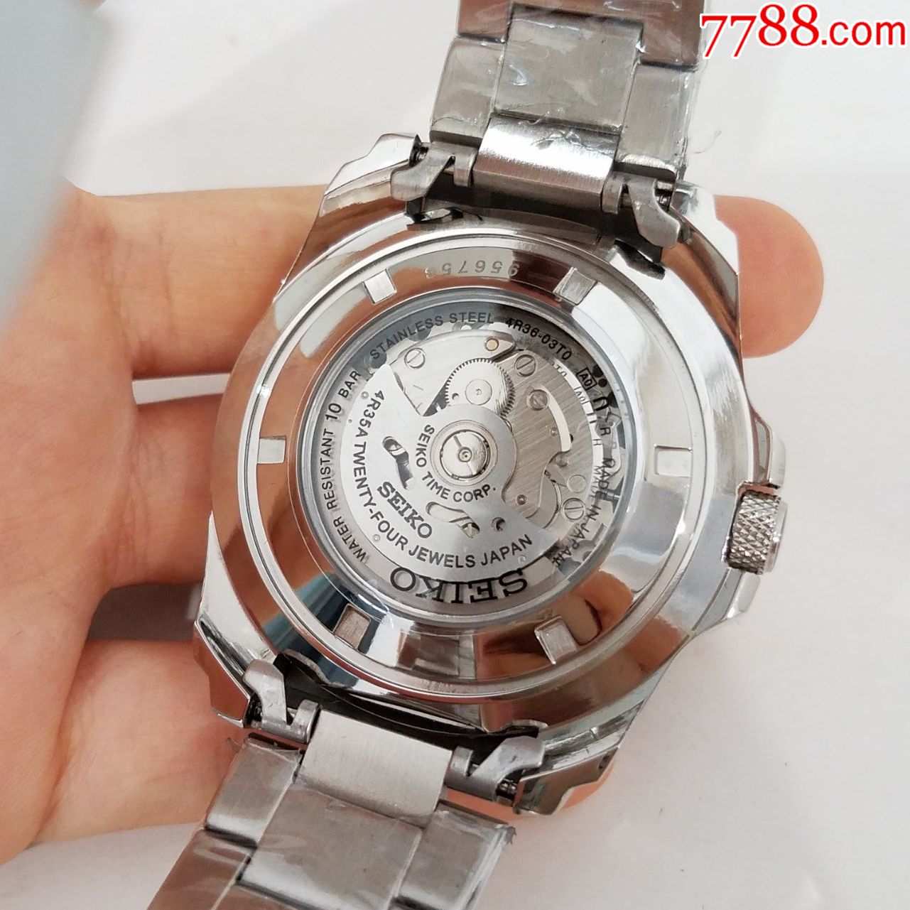 【全新,美品】日本精工5号系列自动机械男表【4r35机芯,透底设计】