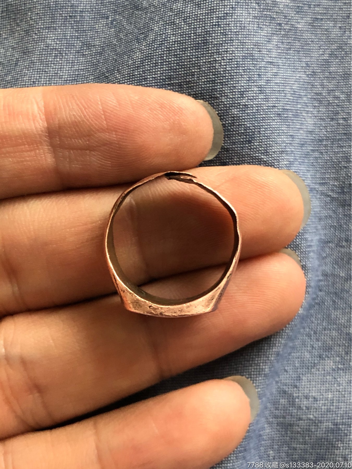 民国富贵老铜戒指