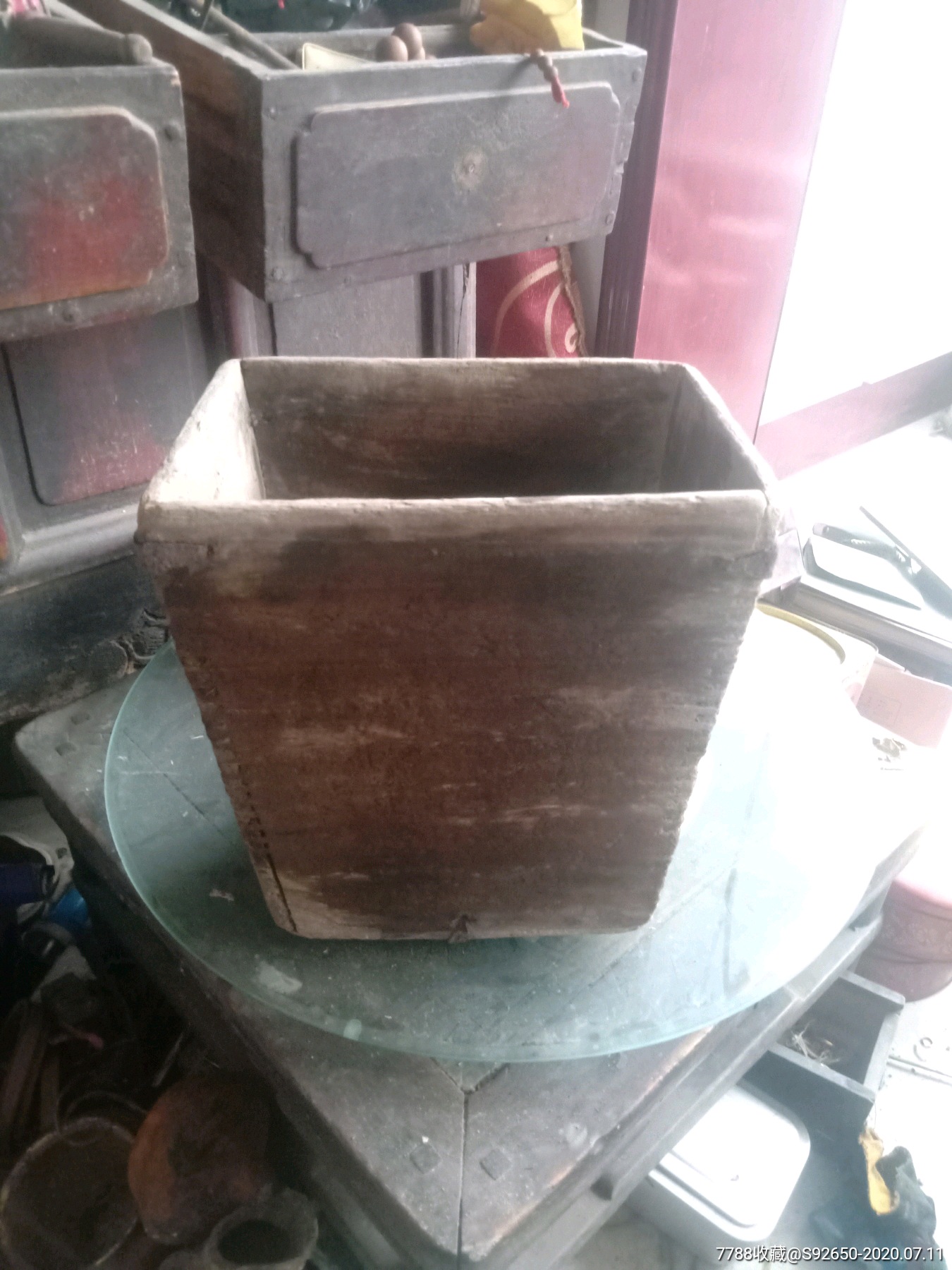 怀旧民国老茆跷四方米斗