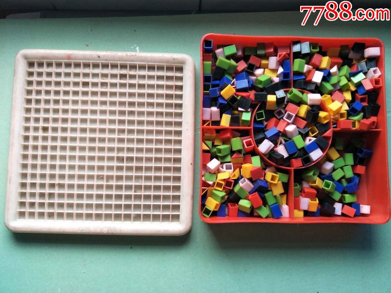 拼装玩具很开发智力想怎么拼就怎么拼可组成不同的图案品相如图