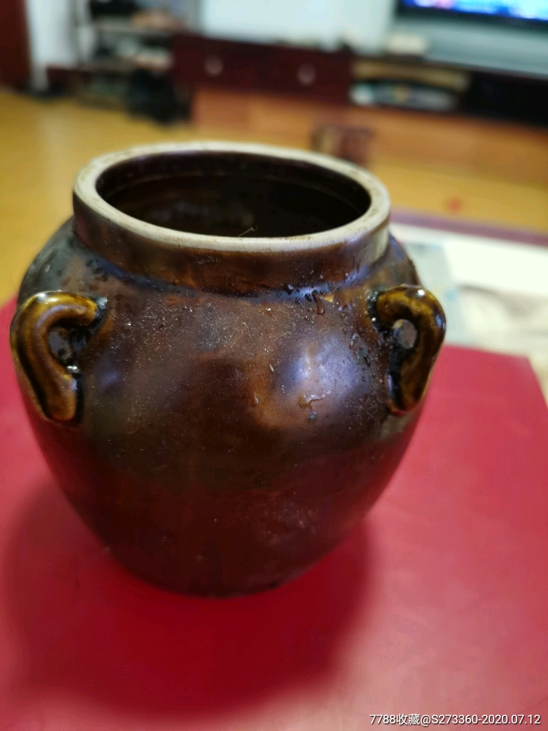 特价处理老物件文革北京老才臣罐子无盖_茶叶罐/盒_种类图片_收藏价格