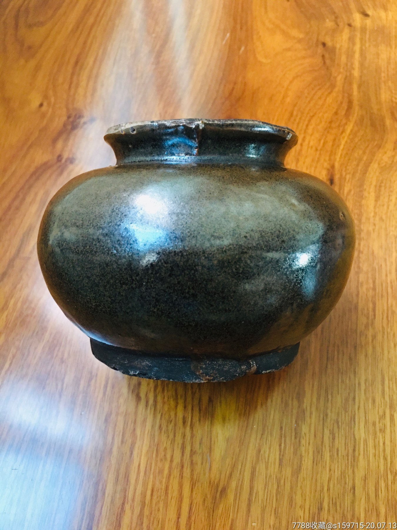 唐代耀州窑茶叶末釉罐