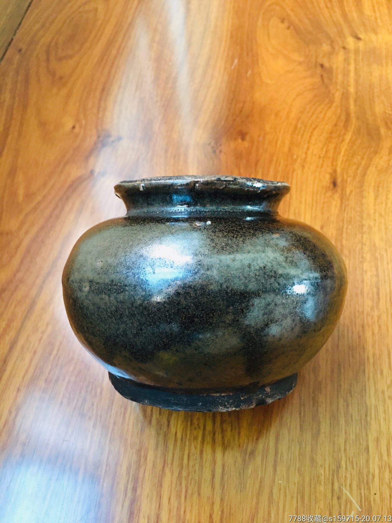 唐代耀州窑茶叶末釉罐