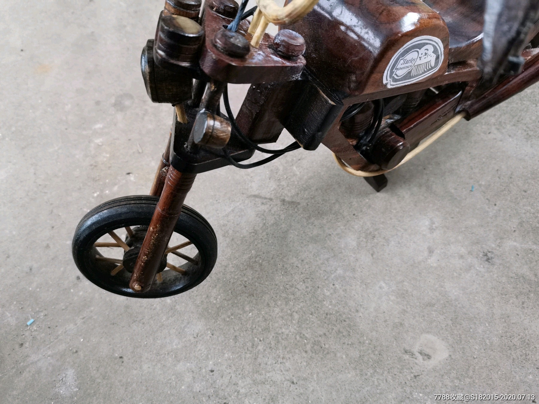 木头做的,太子摩托车,尺寸大