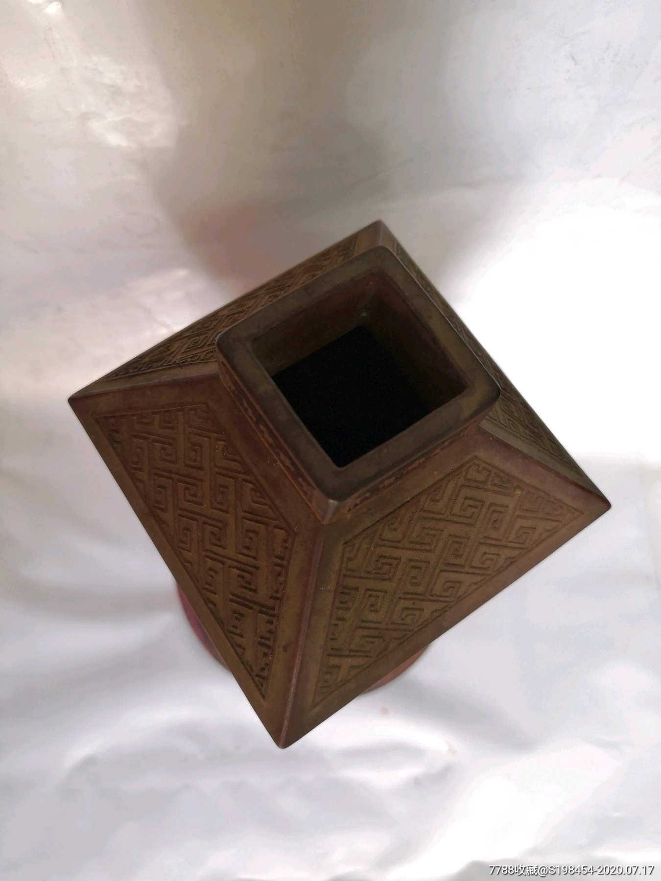 桂珍款几何纹方瓶_其他紫砂【古丰小店】_第4张