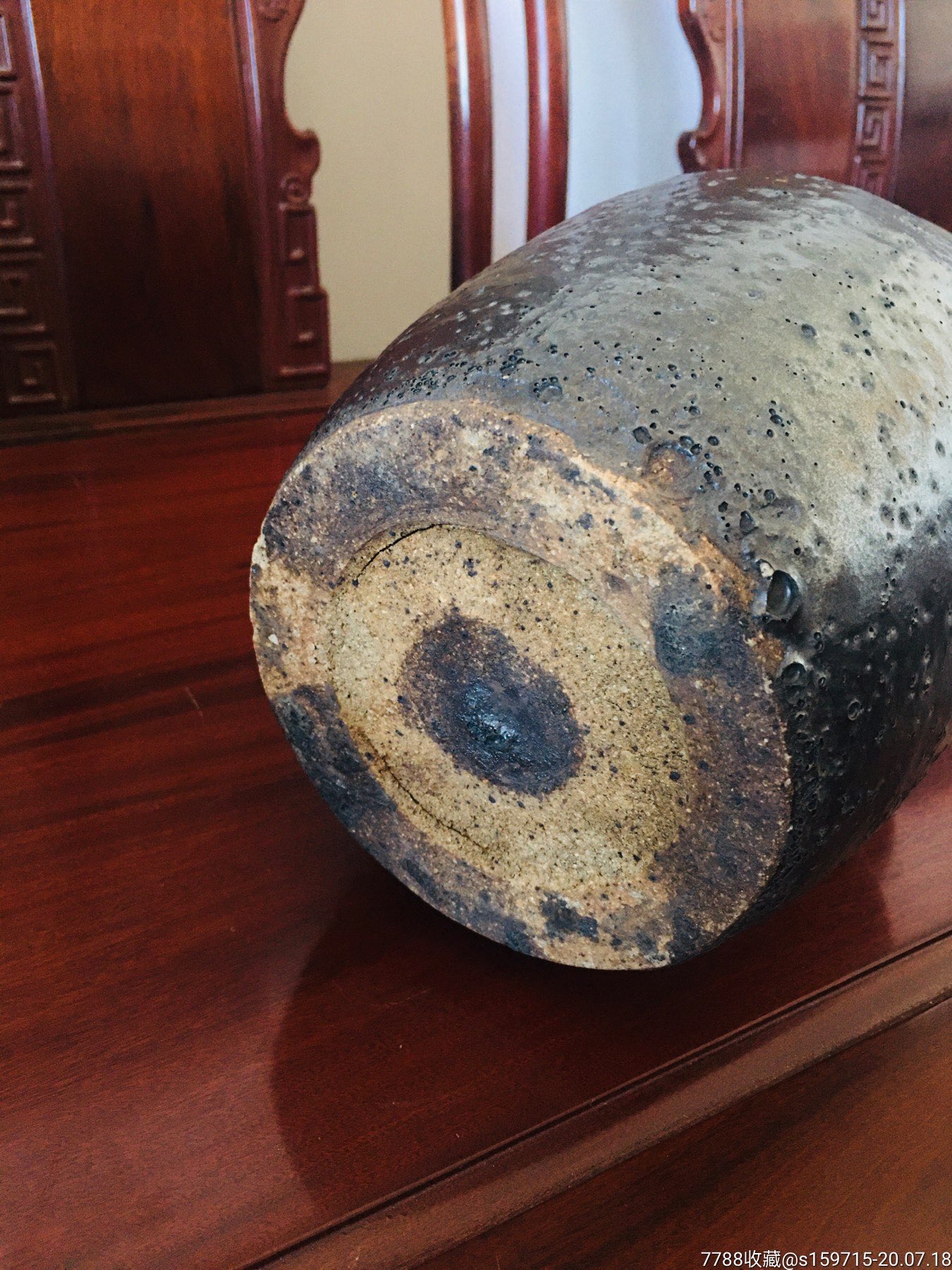 宋代建窑铁胎黑釉四系壶