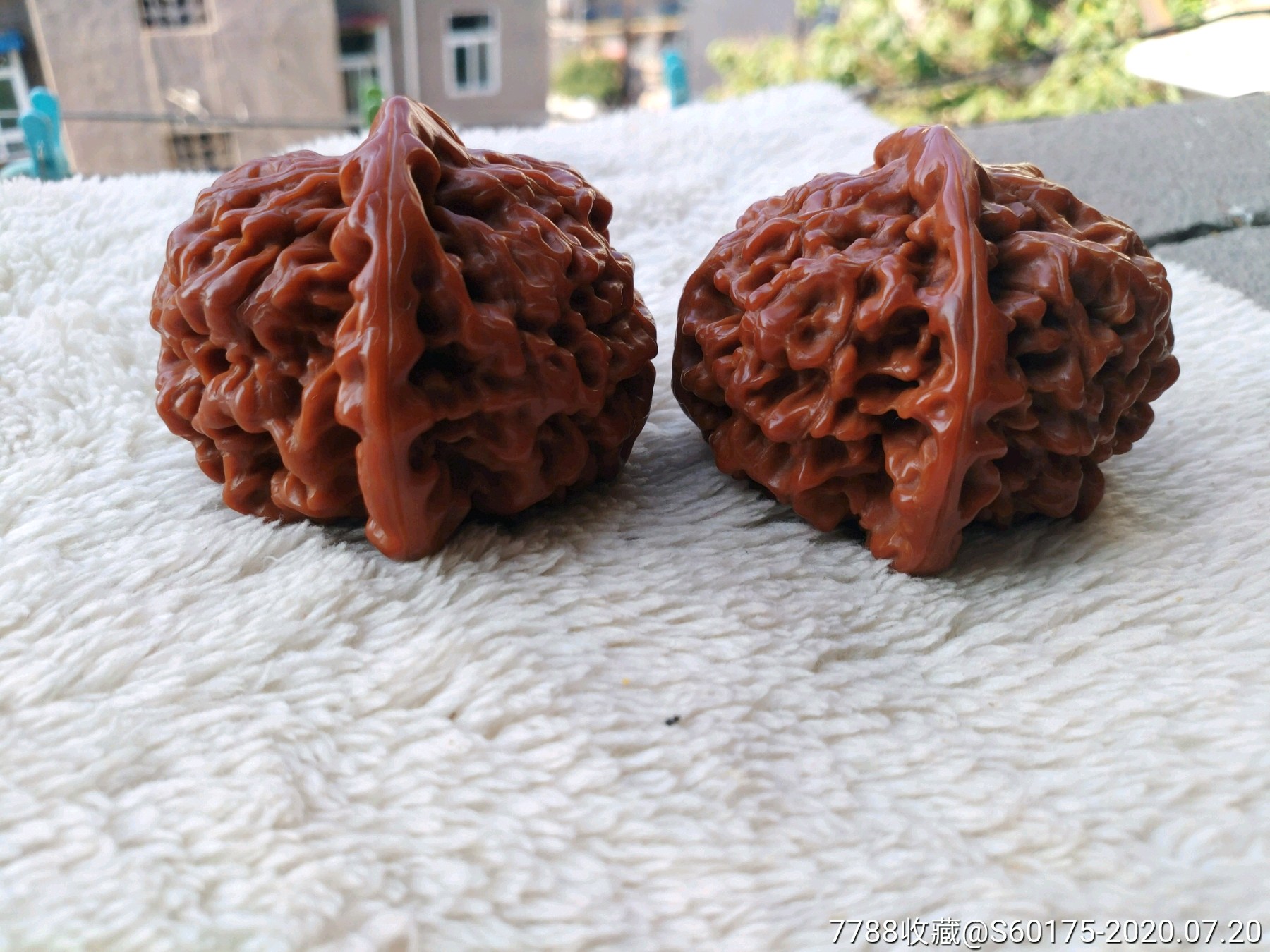 盘了2年的50mm桃心大官帽-文玩核桃-7788旧货商城