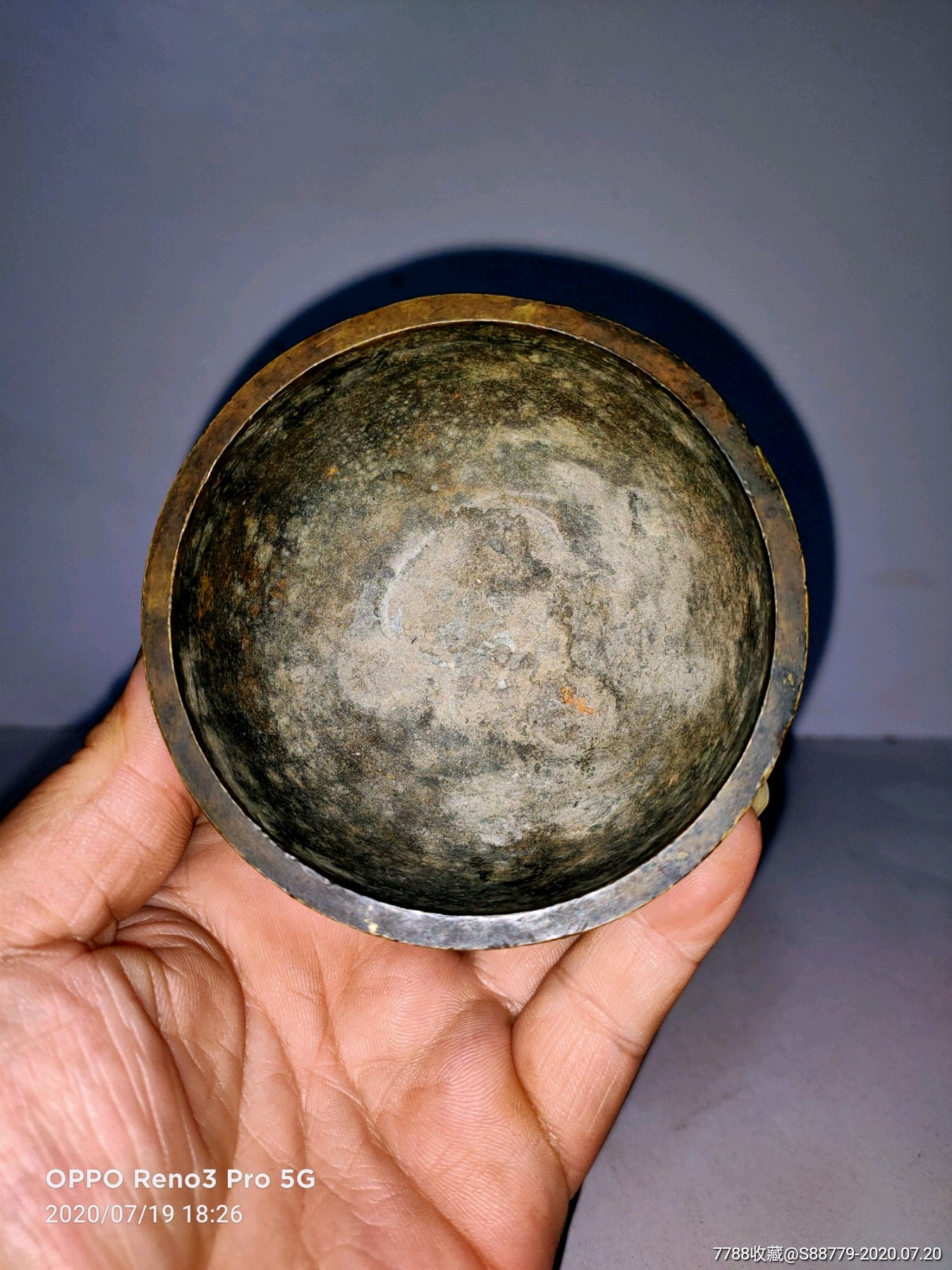 民国寺庙纪念款铜香炉一个(少见)