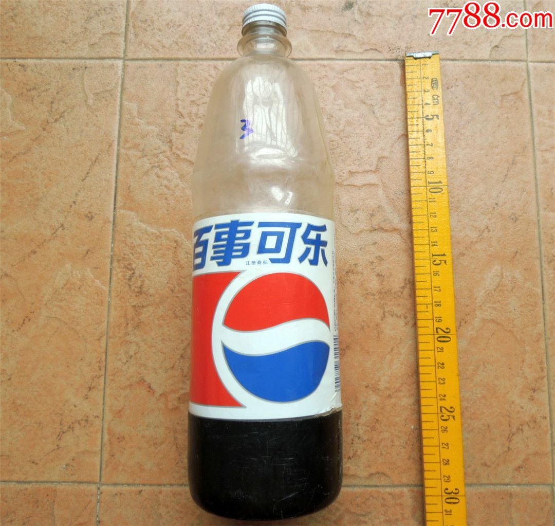 老国货收藏2007c3-90年代上海产百事可乐塑料瓶-大号1.25l