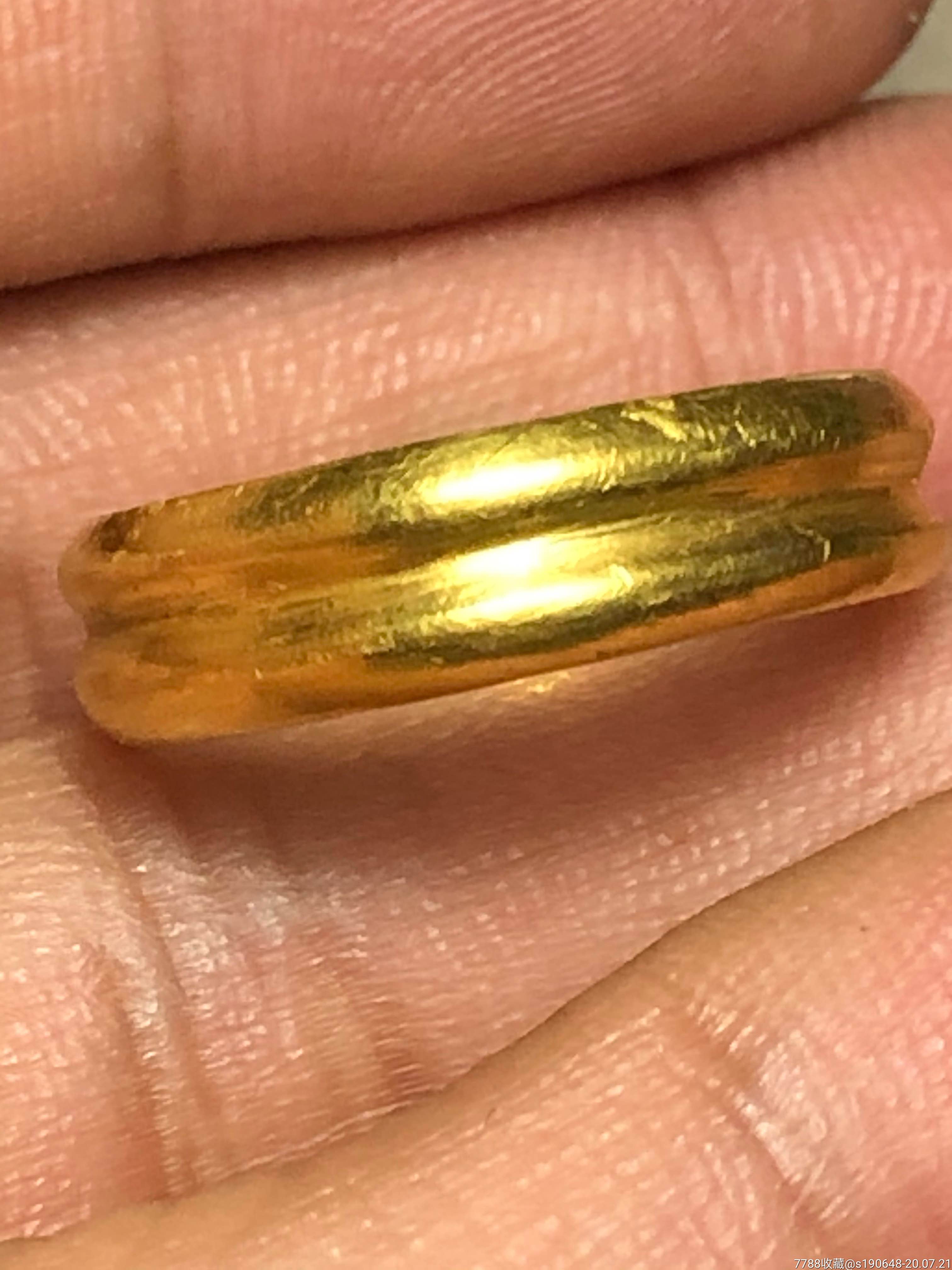 清朝宣德年间(义聚上上足赤)千足金戒指