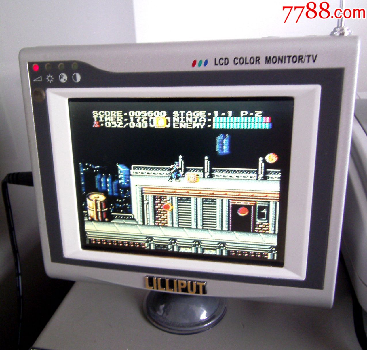 早期5-6寸小液晶彩色电视机,n-p双制式,av视频清晰,实物图!