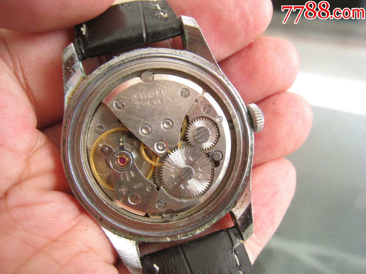 日本古董表草字体西铁城1851(手动机械)男老古董_价格135元_第8张