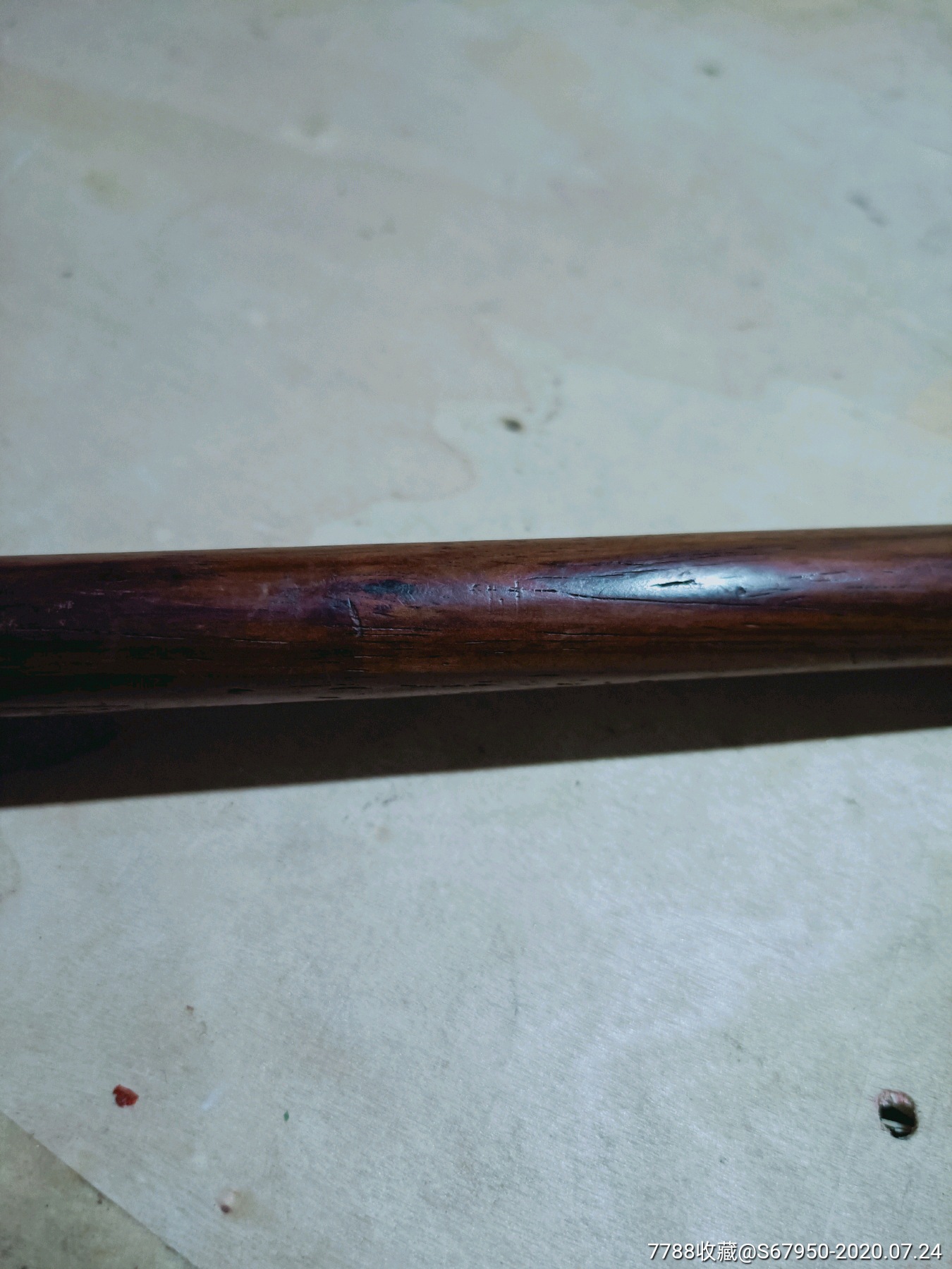 黄花梨老木棍儿一个.包浆好,看图