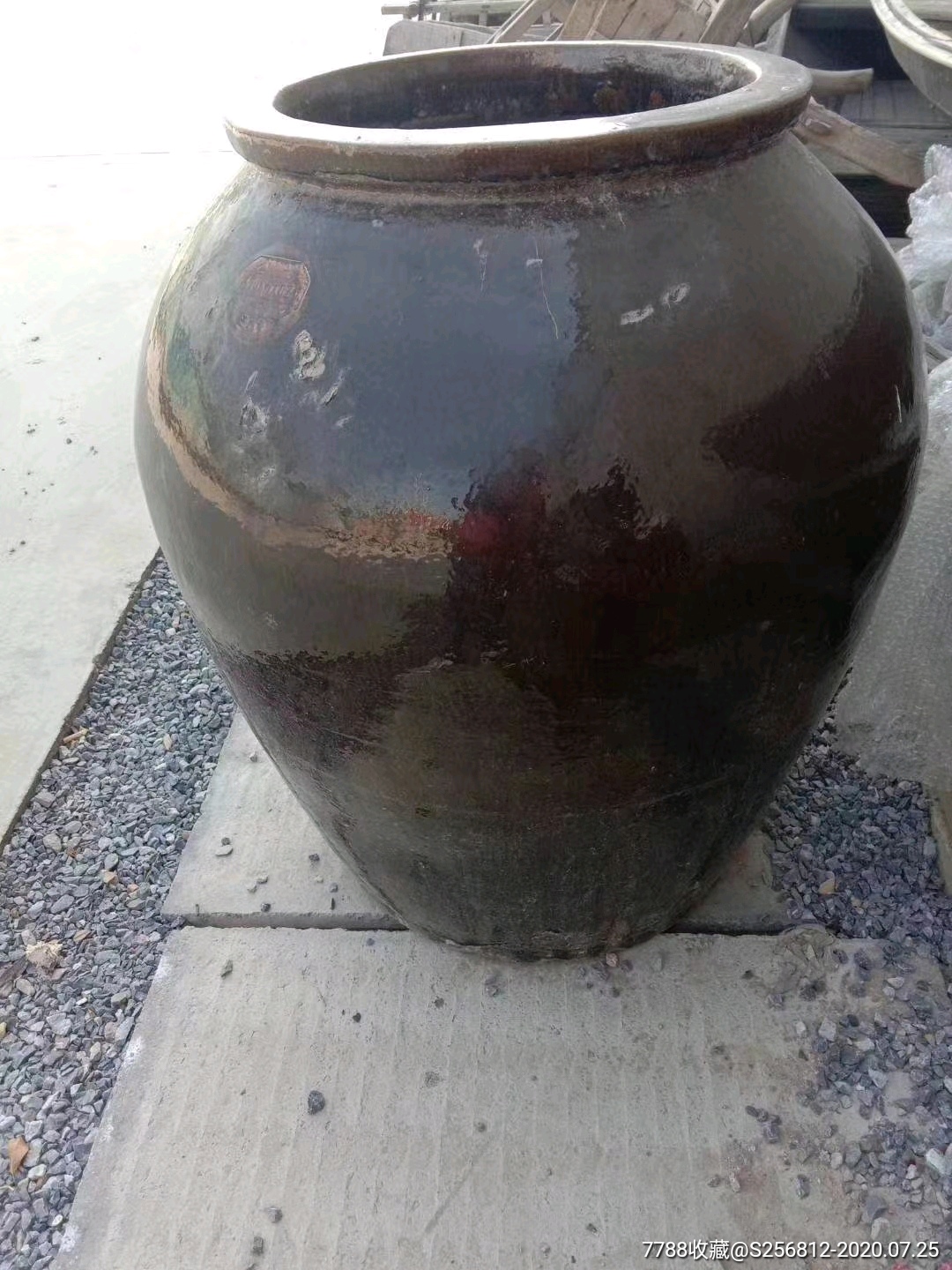 民俗老物件大号陶瓷罐老酒坛储蓄罐子影视道具农家院摆设佳品