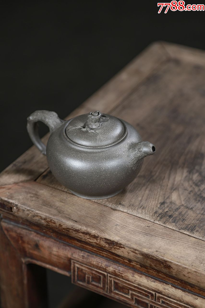 精品全手工,国家级工艺美术师蒋秀娟作品:松针_紫砂壶【植砂格文化