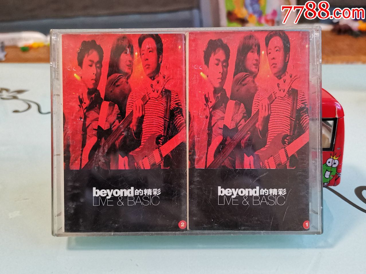 《beyond的精彩live&basic》滚石唱片原版磁带_双盒卡带