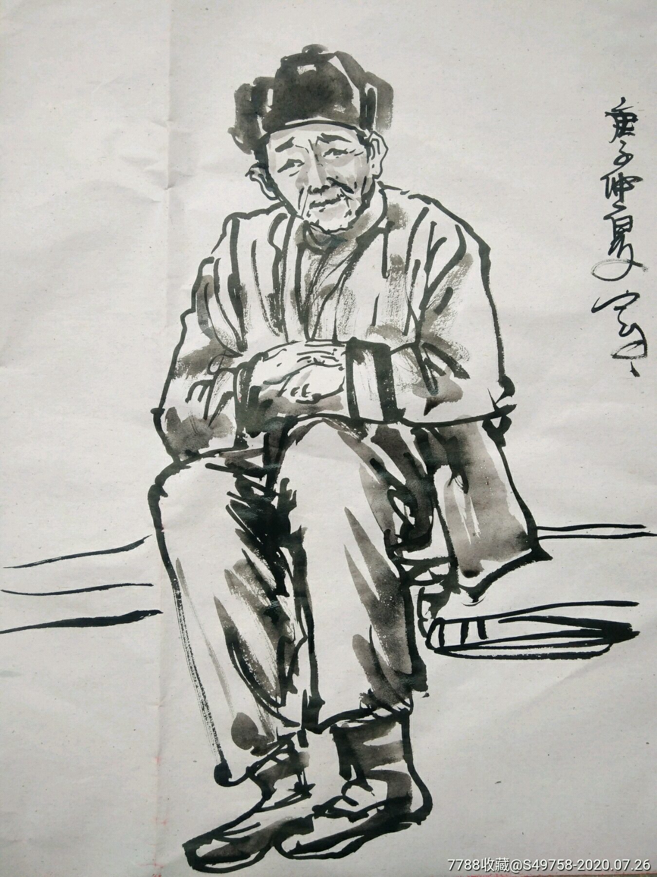 人物速写-人物国画原作-7788收藏