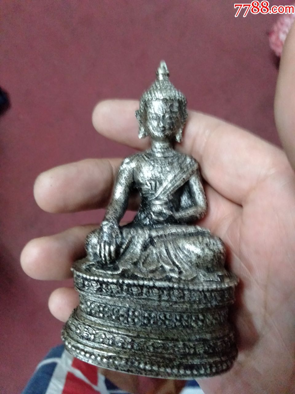 首页 拍卖 其他银器 >> 清代老银释迦牟尼佛,包邮.