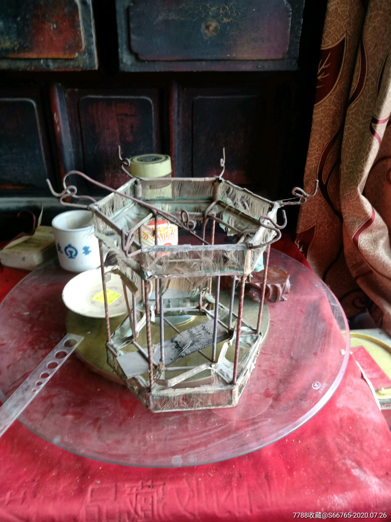 怀旧民国老铁灯笼架